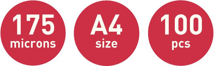 Actual product image Leitz Laminating film (A4, 100 Piece, 175 µm)