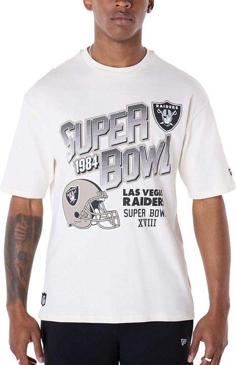 Produktbild New Era NFL Shirt - HELMET Las Vegas Raiders offwhite - XL (XL)