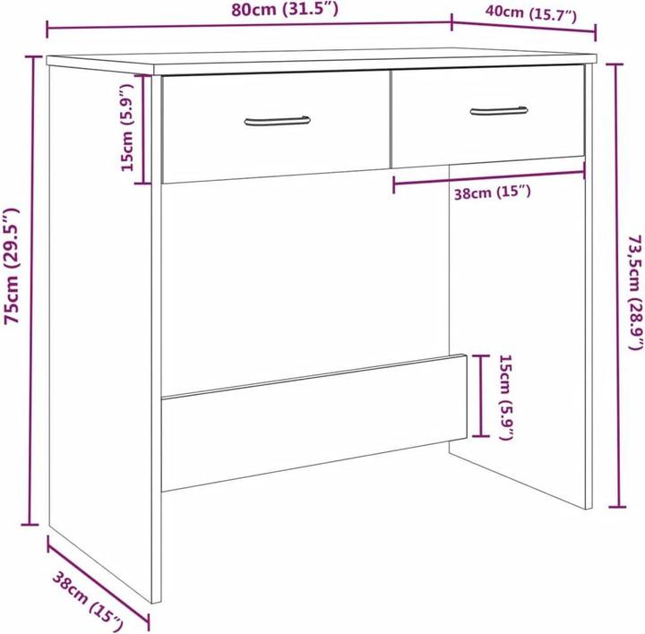 Produktbild VidaXL Maisey (80 x 40 x 75 cm)
