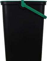 Actual product image Tontarelli moda bin with handle 24l green/black (24 l)