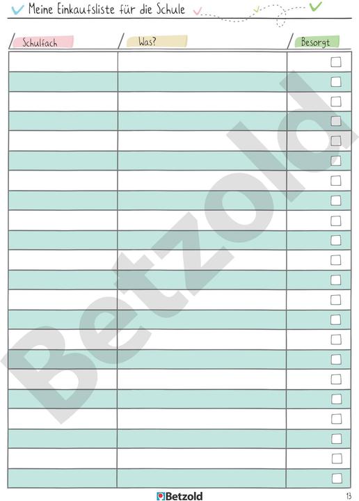 Produktbild Betzold Schüler-Logbuch (A5, Deutsch)