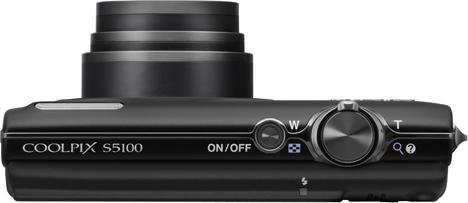 Produktbild Nikon Coolpix S5100, 12 MP, 5x Zoom, HD-Movies, Schwarz (1/2,3'')