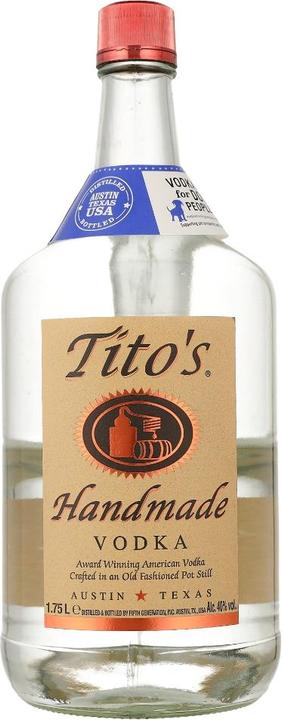 Actual product image Tito's Handmade Vodka 40% Vol. 1,75l (1 x 175 cl)