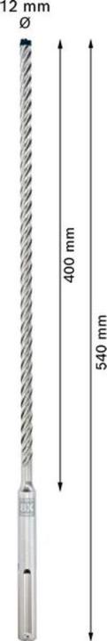 Produktbild Bosch Professional Zubehör EXPERT SDS max-8X Hammerbohrer, 12 x 400 x 540 mm (12 Millimeter)