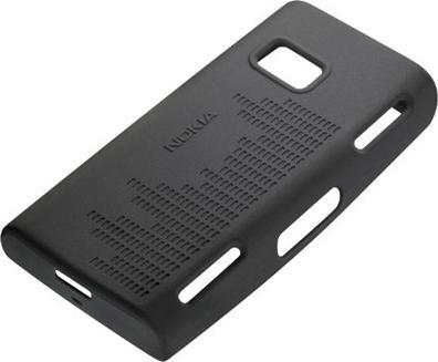 Actual product image Nokia Silicone Protective Case CC-1001 for X6 - Black (Nokia X6, Nokia E6-00)