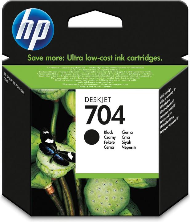 Actual product image HP 704 - Black - Original - Ink cartridge (FC)