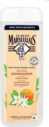 Actual product image Le Petit Marseillais Extra Gentle Shower Cream Organic Orange Blossom (400 ml)
