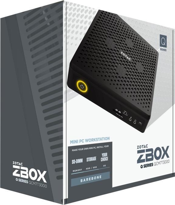 Produktbild Zotac ZBOX Q Series QCM7T3000 - Barebone - Mini-PC (Intel Core i7)