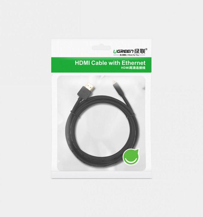 Productafbeelding Ugreen HD127 Micro HDMI - HDMI kabel 4K 3D 3m (zwart) (3 m, HDMI)