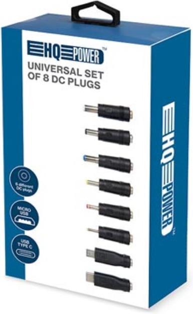 Image du produit Velleman JEU DE 8 CONNECTEURS DC UNIVERSELS pour CONNECTEUR MÂLE 2.1 x 5.5 mm