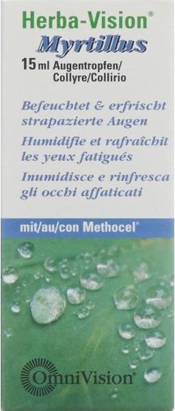 Actual product image OmniVision Eye drops Herba-Vision Myrtillus (15 ml, 15 ml eye drops)
