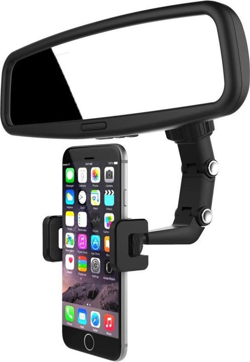 Produktbild Hurtel Adjustable car rearview mirror holder for smartphone black