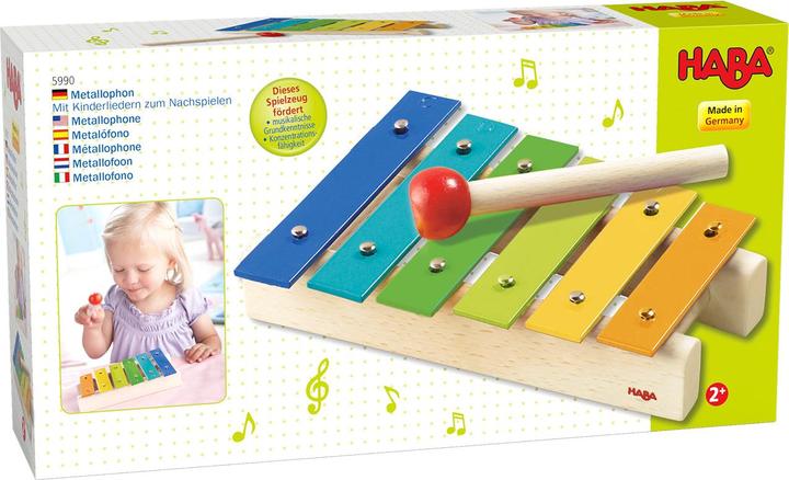 Actual product image Haba Metallophone (German, English, French, Italian)