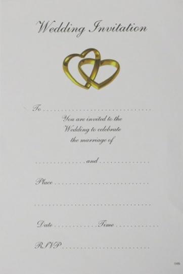 Produktbild Generic Herzen Hochzeitseinladung 20erPack (20 Stk.)