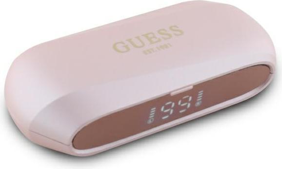 Actual product image Guess Wireless headphones Elongated Metallic ENC TWS Bluetooth Headset - Pink (ANC, 26 h, Wireless)
