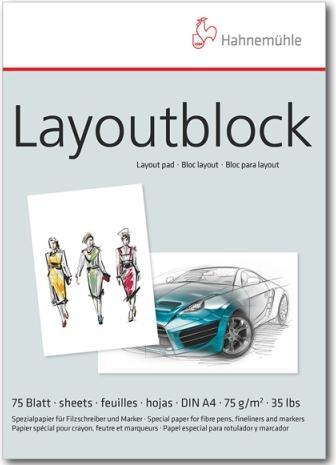 Produktbild Hahnemühle Zeichenblock Layoutblock (A3)
