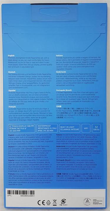 Produktbild Amazon Kindle Paperwhite with Special Offers (2018) (6", 32 GB, Blau)