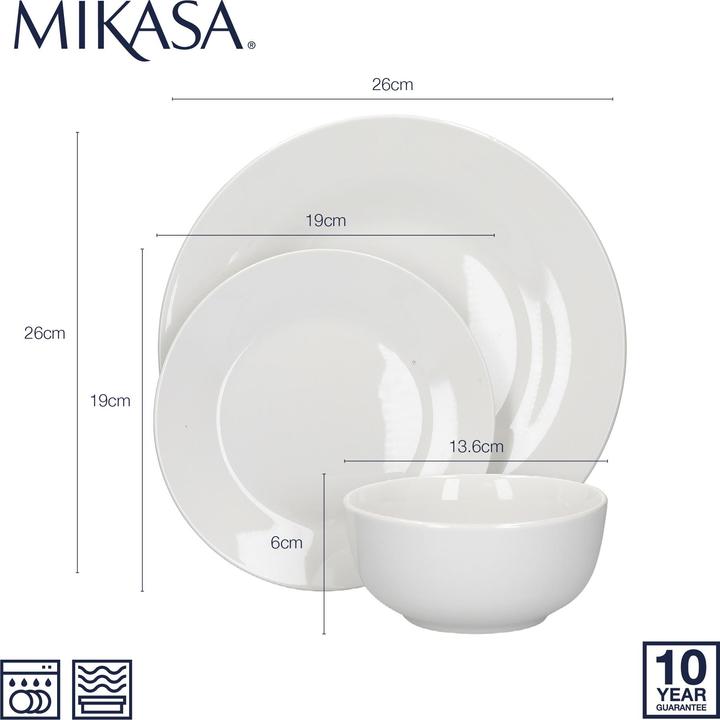 Immagine prodotto Mikasa Set di stoviglie in porcellana da dodici pezzi (12 Pezzo/i)