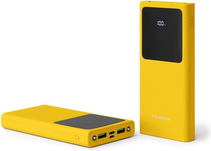 Actual product image Forever COLORUM Power bank 10 000 mAh CPB10-05 xYellow (10000 mAh, 22.50 W)