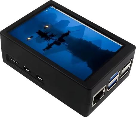Produktbild Raspberry Pi Ventilated ABS case kit with 3.5INCH screen for 5