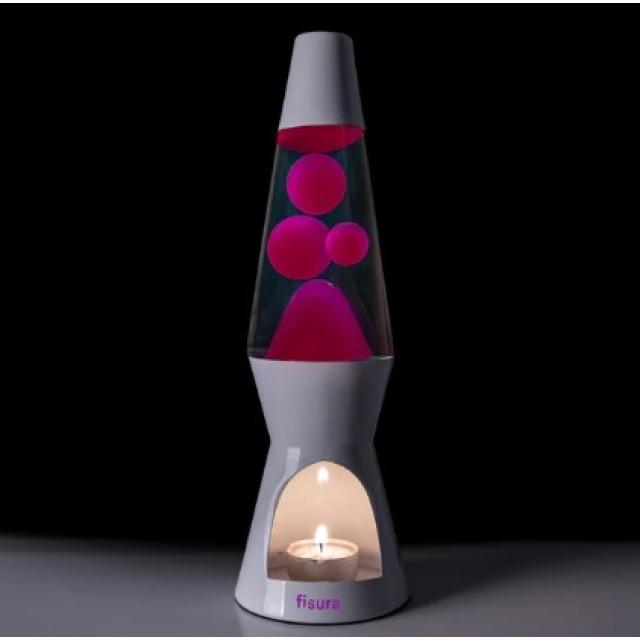 Actual product image Fisura Pink lava lamp - candle operated by