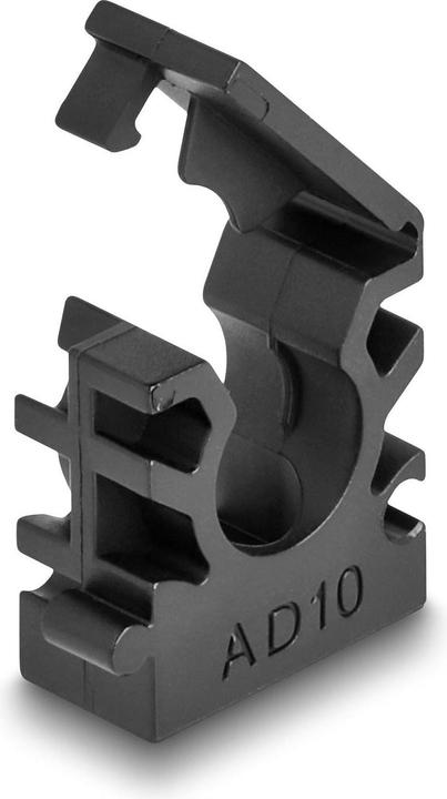 Delock Cable conduit holder 10 mm, 8 pieces, black