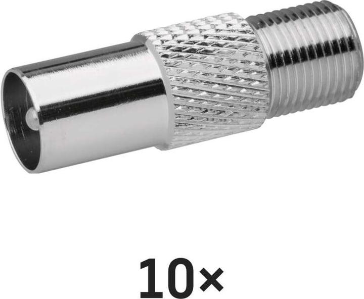 Immagine prodotto Emos Riduzione presa F - spina IEC, 10 pz. (Cavi antenna)