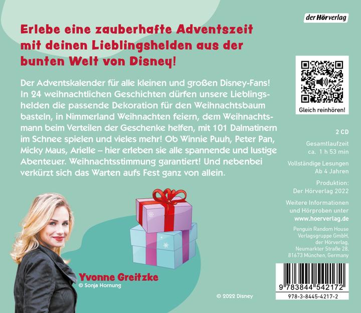 Produktbild 24 Geschichten zum Advent (Disney) (Katrin Bergmann-Bennett, Maria Zettner, Yvonne Greitzke, Ann-Christin Andresen, Constanze Steindamm, Deutsch)