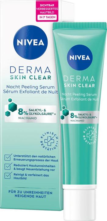 Actual product image NIVEA Derma Skin Clear Night Peel Ser (new) 40 ml (40 ml)