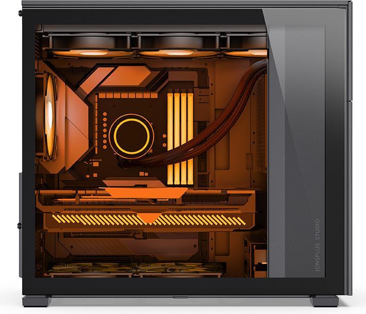 Productafbeelding Jonsbo D41 Scherm ATX behuizing, gehard glas - zwart (ATX, mATX, Mini-ITX, DTX)