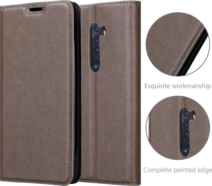Actual product image Cadorabo Book Invisible Magnet Cover (Oppo Reno 2)