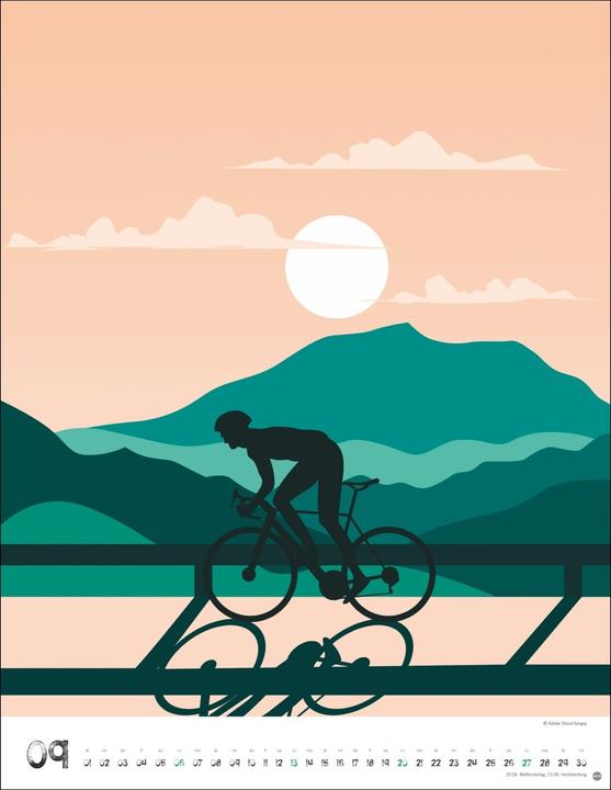 Image du produit Bike Art Posterkalender 2026 (34 x 44 cm, Couverture rigide, Allemand)