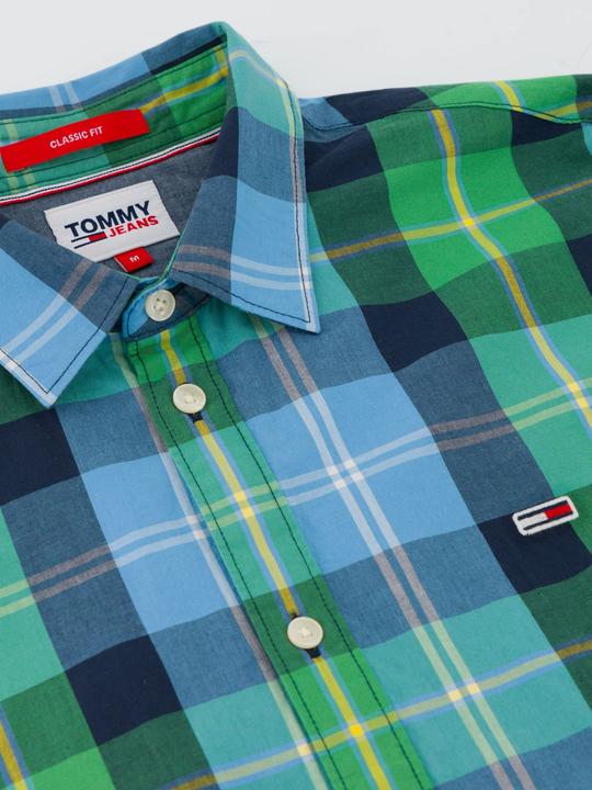 Immagine prodotto Tommy Hilfiger Camicia casual a quadri verde (44, XL)