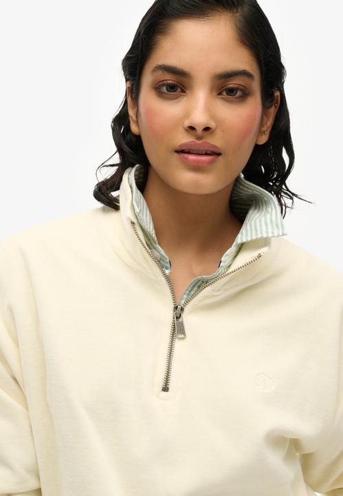 Image du produit Superdry Sweat en velours à col zippé (10)