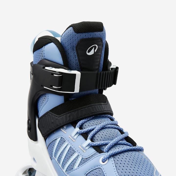 Actual product image Oxelo Fit 5 Jr Kids' Inline Fitness Skates - Blue/White (40)