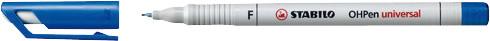Produktbild STABILO OHPen universal Folienstift wasserlöslich (Rot, Blau, Schwarz, Grün, 0.70 mm, 4 x)
