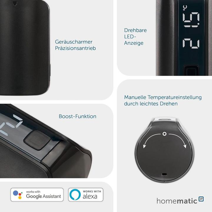 Produktbild Homematic IP Heizkörperthermostat Evo,anthrazit