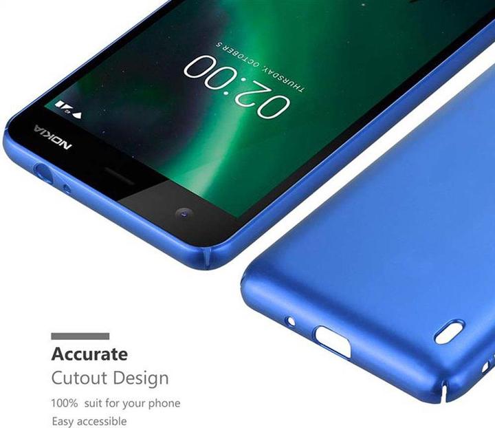 Actual product image Cadorabo Hard Cover Matt Metal Cover (Nokia 2)