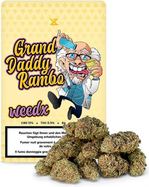 weedx Grand Daddy Rambo - CBD Blüten 8g (8 g, Indoor)