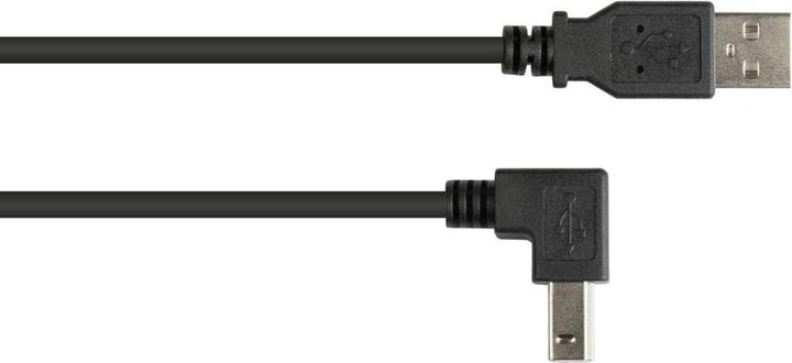Produktbild Varia Anschlusskabel USB 2.0 Stecker A an Stecker B nach unten gewinkelt, 0,5m (0.50 m, USB 2.0)