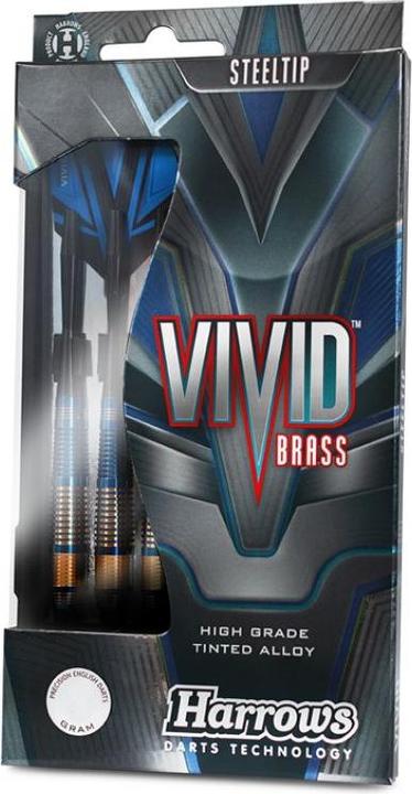 Harrows Fléchettes Harrow Vivid Steeltip blue 21 gr (23 g)
