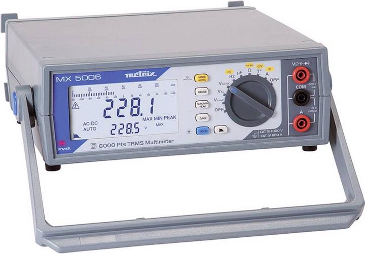 Actual product image Metrix Bench multimeter For your laboratory applications simple and efficient (CAT III 1000V)