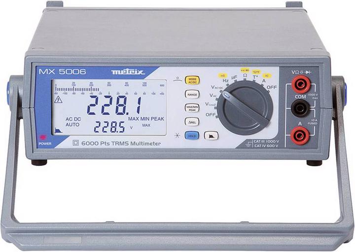 Actual product image Metrix Bench multimeter For your laboratory applications simple and efficient (CAT III 1000V)