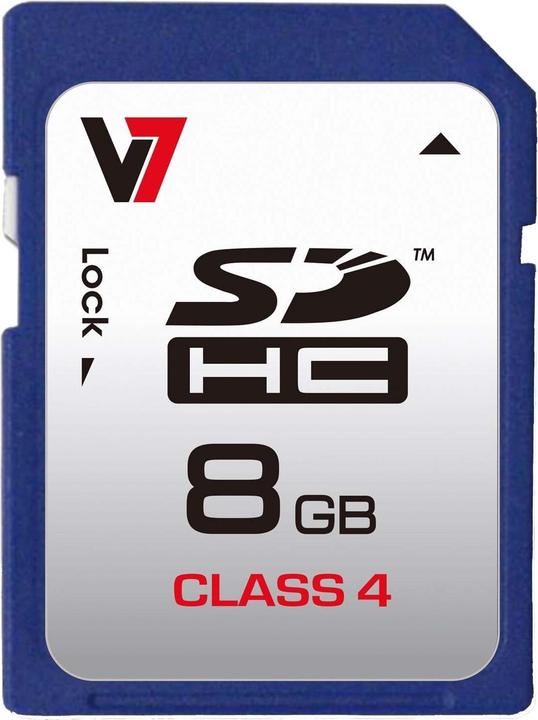 Immagine prodotto V7 Scheda Sd 8gb Sdhc Cl4 (8 GB, SDHC)