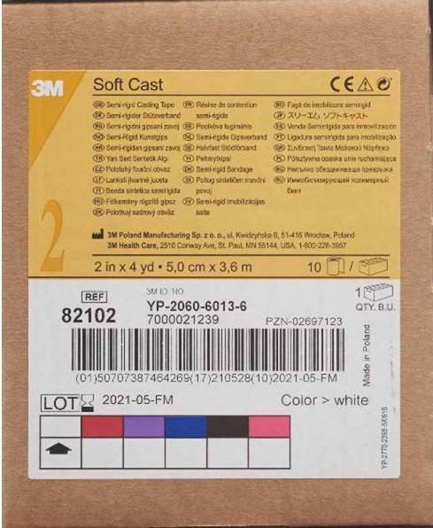 Actual product image 3M Scotchcast Softcast 5cmx3.65m white