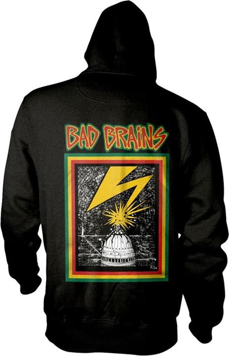 Immagine prodotto Bad Brains Felpa con Cappuccio e Zip Intera Album Artwork Adulto Unisex (M)
