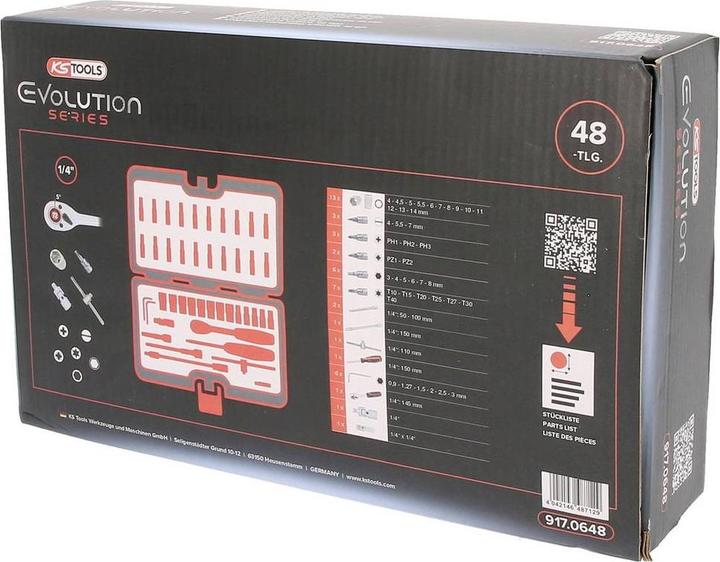 Actual product image KS Tools Socket wrench set (1/4")