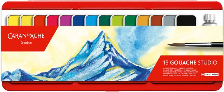 Immagine prodotto Caran d'Ache Gouache Studio Tabletten Metallschachtel (Multicolore, Verde, Verde lime)