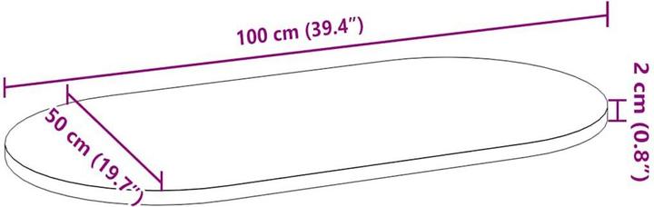 Immagine prodotto VidaXL Lyndsey (100 x 50 x 2 cm)