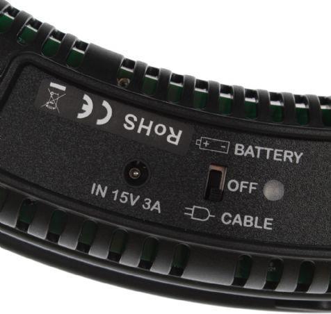 Produktbild Falcon Eyes Bi-Color LED Ringlampe Dimmbar DVR-512DVC auf 230V (Stableuchte)
